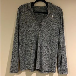 Hooded Under Armour Long Sleeve Shirt- XL